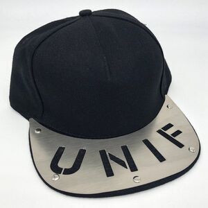 New UNIF Metal Logo Baseball Flat Bill Cap Hat